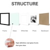 image:imageGolden State Art 12x12 Solid Wood Picture FrameReal GlassMat 8x8White  1 Pack 12x12 Square Photo Frame with Tempered Glass White Mat Display for 8x8 Picture Wall Mounting Home DecorBlack