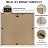 image:imageGolden State Art 12x12 Solid Wood Picture FrameReal GlassMat 8x8White  1 Pack 12x12 Square Photo Frame with Tempered Glass White Mat Display for 8x8 Picture Wall Mounting Home DecorBlack