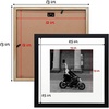 image:imageGolden State Art 12x12 Solid Wood Picture FrameReal GlassMat 8x8White  1 Pack 12x12 Square Photo Frame with Tempered Glass White Mat Display for 8x8 Picture Wall Mounting Home DecorBlack