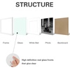 image:imageGolden State Art 12x12 Solid Wood Picture FrameReal GlassMat 8x8White  1 Pack 12x12 Square Photo Frame with Tempered Glass White Mat Display for 8x8 Picture Wall Mounting Home DecorWhite