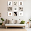 image:imageGolden State Art 12x12 Solid Wood Picture FrameReal GlassMat 8x8White  1 Pack 12x12 Square Photo Frame with Tempered Glass White Mat Display for 8x8 Picture Wall Mounting Home DecorWhite