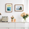 image:imageGolden State Art 12x16 Picture FrameSolid WoodampReal GlassMat 8x12Black  1 Pack 12x16 Photo Frame White Mat Display for 8x12 Picture Horizontal and Vertical Wall MountingBrown