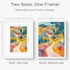 image:imageGolden State Art 12x16 Picture FrameSolid WoodampReal GlassMat 8x12Black  1 Pack 12x16 Photo Frame White Mat Display for 8x12 Picture Horizontal and Vertical Wall MountingWhite