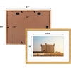 image:imageGolden State Art 12x16 Picture FrameSolid WoodampReal GlassMat 8x12Black  1 Pack 12x16 Photo Frame White Mat Display for 8x12 Picture Horizontal and Vertical Wall MountingGold