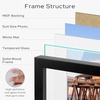 image:imageGolden State Art 12x16 Picture FrameSolid WoodampReal GlassMat 8x12Black  1 Pack 12x16 Photo Frame White Mat Display for 8x12 Picture Horizontal and Vertical Wall MountingBlack