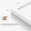 image:imageGolden State Art 12x16 Picture FrameSolid WoodampReal GlassMat 8x12Black  1 Pack 12x16 Photo Frame White Mat Display for 8x12 Picture Horizontal and Vertical Wall MountingWhite