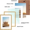 image:imageGolden State Art 12x16 Picture FrameSolid WoodampReal GlassMat 8x12Black  1 Pack 12x16 Photo Frame White Mat Display for 8x12 Picture Horizontal and Vertical Wall MountingGold