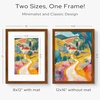 image:imageGolden State Art 12x16 Picture FrameSolid WoodampReal GlassMat 8x12Black  1 Pack 12x16 Photo Frame White Mat Display for 8x12 Picture Horizontal and Vertical Wall MountingBrown