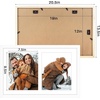 image:imageGolden State Art 12x19 Black Wood Picture Frame  Displays Two 8x10 Photos  1 PackWhite Mat IncludedSolid Wood Real Glass Sawtooth Hanger Swivel Tabs  Wall Mounting  Great for Collages WeddingsWhite