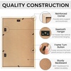 image:imageGolden State Art 12x19 Black Wood Picture Frame  Displays Two 8x10 Photos  1 PackWhite Mat IncludedSolid Wood Real Glass Sawtooth Hanger Swivel Tabs  Wall Mounting  Great for Collages WeddingsDistressed Brown