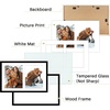 image:imageGolden State Art 12x19 Black Wood Picture Frame  Displays Two 8x10 Photos  1 PackWhite Mat IncludedSolid Wood Real Glass Sawtooth Hanger Swivel Tabs  Wall Mounting  Great for Collages WeddingsBlack
