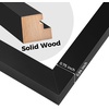 image:imageGolden State Art 12x19 Black Wood Picture Frame  Displays Two 8x10 Photos  1 PackWhite Mat IncludedSolid Wood Real Glass Sawtooth Hanger Swivel Tabs  Wall Mounting  Great for Collages WeddingsBlack