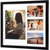 image:imageGolden State Art 12x24 Black Wood Picture Frame  Black Mat for 8x10 and 5x7 Photos  Real Glass Sawtooth Hanger Swivel Tabs  Wall Mounting  Great for Posters Weddings and EngagementsBlackWhite Mat1P