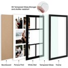 image:imageGolden State Art 12x24 Black Wood Picture Frame  Black Mat for 8x10 and 5x7 Photos  Real Glass Sawtooth Hanger Swivel Tabs  Wall Mounting  Great for Posters Weddings and EngagementsBlackBlack Mat1P