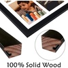 image:imageGolden State Art 12x24 Black Wood Picture Frame  Black Mat for 8x10 and 5x7 Photos  Real Glass Sawtooth Hanger Swivel Tabs  Wall Mounting  Great for Posters Weddings and EngagementsBlackWhite Mat6P