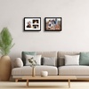 image:imageGolden State Art 12x24 Black Wood Picture Frame  Black Mat for 8x10 and 5x7 Photos  Real Glass Sawtooth Hanger Swivel Tabs  Wall Mounting  Great for Posters Weddings and EngagementsBlackWhite Mat2P