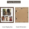 image:imageGolden State Art 12x24 Black Wood Picture Frame  Black Mat for 8x10 and 5x7 Photos  Real Glass Sawtooth Hanger Swivel Tabs  Wall Mounting  Great for Posters Weddings and EngagementsBrownWhite Mat1P