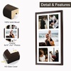 image:imageGolden State Art 12x24 Black Wood Picture Frame  Black Mat for 8x10 and 5x7 Photos  Real Glass Sawtooth Hanger Swivel Tabs  Wall Mounting  Great for Posters Weddings and EngagementsDark BrownWhite Mat1P