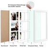 image:imageGolden State Art 12x24 Black Wood Picture Frame  Black Mat for 8x10 and 5x7 Photos  Real Glass Sawtooth Hanger Swivel Tabs  Wall Mounting  Great for Posters Weddings and EngagementsWhiteWhite Mat1P