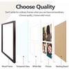 image:imageGolden State Art 12x24 Black Wood Picture Frame  Black Mat for 8x10 and 5x7 Photos  Real Glass Sawtooth Hanger Swivel Tabs  Wall Mounting  Great for Posters Weddings and EngagementsDark BrownWhite Mat1P