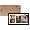 image:imageGolden State Art 12x24 Black Wood Picture Frame  Black Mat for 8x10 and 5x7 Photos  Real Glass Sawtooth Hanger Swivel Tabs  Wall Mounting  Great for Posters Weddings and EngagementsBlackWhite Mat6P