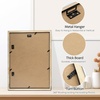 image:imageGolden State Art 12x24 Black Wood Picture Frame  Black Mat for 8x10 and 5x7 Photos  Real Glass Sawtooth Hanger Swivel Tabs  Wall Mounting  Great for Posters Weddings and EngagementsDark BrownWhite Mat1P
