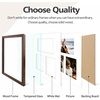 image:imageGolden State Art 12x24 Black Wood Picture Frame  Black Mat for 8x10 and 5x7 Photos  Real Glass Sawtooth Hanger Swivel Tabs  Wall Mounting  Great for Posters Weddings and EngagementsBrownWhite Mat1P