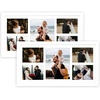 image:imageGolden State Art 12x24 Black Wood Picture Frame  Black Mat for 8x10 and 5x7 Photos  Real Glass Sawtooth Hanger Swivel Tabs  Wall Mounting  Great for Posters Weddings and EngagementsWhiteWhite Mat2P