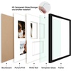 image:imageGolden State Art 12x24 Black Wood Picture Frame  Black Mat for 8x10 and 5x7 Photos  Real Glass Sawtooth Hanger Swivel Tabs  Wall Mounting  Great for Posters Weddings and EngagementsBlackWhite Mat2P