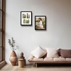 image:imageGolden State Art 12x24 Black Wood Picture Frame  Black Mat for 8x10 and 5x7 Photos  Real Glass Sawtooth Hanger Swivel Tabs  Wall Mounting  Great for Posters Weddings and EngagementsBlackWhite Mat1P