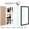 image:imageGolden State Art 12x24 Black Wood Picture Frame  Black Mat for 8x10 and 5x7 Photos  Real Glass Sawtooth Hanger Swivel Tabs  Wall Mounting  Great for Posters Weddings and EngagementsBlackWhite Mat1P