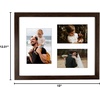 image:imageGolden State Art 12x24 Black Wood Picture Frame  Black Mat for 8x10 and 5x7 Photos  Real Glass Sawtooth Hanger Swivel Tabs  Wall Mounting  Great for Posters Weddings and EngagementsDark BrownWhite Mat1P