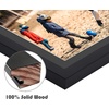 image:imageGolden State Art 12x24 Black Wood Picture Frame  Black Mat for 8x10 and 5x7 Photos  Real Glass Sawtooth Hanger Swivel Tabs  Wall Mounting  Great for Posters Weddings and EngagementsBlackBlack Mat2P