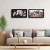 image:imageGolden State Art 12x24 Black Wood Picture Frame  Black Mat for 8x10 and 5x7 Photos  Real Glass Sawtooth Hanger Swivel Tabs  Wall Mounting  Great for Posters Weddings and EngagementsBlackBlack Mat1P
