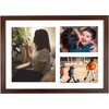 image:imageGolden State Art 12x24 Black Wood Picture Frame  Black Mat for 8x10 and 5x7 Photos  Real Glass Sawtooth Hanger Swivel Tabs  Wall Mounting  Great for Posters Weddings and EngagementsBrownWhite Mat1P