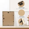 image:imageGolden State Art 12x24 Black Wood Picture Frame  Black Mat for 8x10 and 5x7 Photos  Real Glass Sawtooth Hanger Swivel Tabs  Wall Mounting  Great for Posters Weddings and EngagementsDark BrownWhite Mat1P