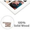 image:imageGolden State Art 12x24 Black Wood Picture Frame  Black Mat for 8x10 and 5x7 Photos  Real Glass Sawtooth Hanger Swivel Tabs  Wall Mounting  Great for Posters Weddings and EngagementsWhiteWhite Mat6P