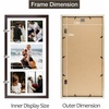 image:imageGolden State Art 12x24 Black Wood Picture Frame  Black Mat for 8x10 and 5x7 Photos  Real Glass Sawtooth Hanger Swivel Tabs  Wall Mounting  Great for Posters Weddings and EngagementsDark BrownWhite Mat1P