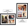 image:imageGolden State Art 12x24 Black Wood Picture Frame  Black Mat for 8x10 and 5x7 Photos  Real Glass Sawtooth Hanger Swivel Tabs  Wall Mounting  Great for Posters Weddings and EngagementsBlackWhite Mat2P