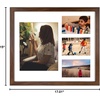 image:imageGolden State Art 12x24 Black Wood Picture Frame  Black Mat for 8x10 and 5x7 Photos  Real Glass Sawtooth Hanger Swivel Tabs  Wall Mounting  Great for Posters Weddings and EngagementsBrownWhite Mat1P