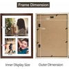 image:imageGolden State Art 12x24 Black Wood Picture Frame  Black Mat for 8x10 and 5x7 Photos  Real Glass Sawtooth Hanger Swivel Tabs  Wall Mounting  Great for Posters Weddings and EngagementsBrownWhite Mat1P
