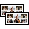 image:imageGolden State Art 12x24 Black Wood Picture Frame  Black Mat for 8x10 and 5x7 Photos  Real Glass Sawtooth Hanger Swivel Tabs  Wall Mounting  Great for Posters Weddings and EngagementsBlackWhite Mat2P