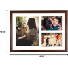 image:imageGolden State Art 12x24 Black Wood Picture Frame  Black Mat for 8x10 and 5x7 Photos  Real Glass Sawtooth Hanger Swivel Tabs  Wall Mounting  Great for Posters Weddings and EngagementsBrownWhite Mat1P