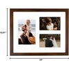 image:imageGolden State Art 12x24 Black Wood Picture Frame  Black Mat for 8x10 and 5x7 Photos  Real Glass Sawtooth Hanger Swivel Tabs  Wall Mounting  Great for Posters Weddings and EngagementsBrownWhite Mat1P
