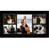 image:imageGolden State Art 12x24 Black Wood Picture Frame  Black Mat for 8x10 and 5x7 Photos  Real Glass Sawtooth Hanger Swivel Tabs  Wall Mounting  Great for Posters Weddings and EngagementsBlackBlack Mat1P