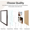 image:imageGolden State Art 12x24 Black Wood Picture Frame  Black Mat for 8x10 and 5x7 Photos  Real Glass Sawtooth Hanger Swivel Tabs  Wall Mounting  Great for Posters Weddings and EngagementsDark BrownWhite Mat1P