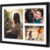 image:imageGolden State Art 12x24 Black Wood Picture Frame  Black Mat for 8x10 and 5x7 Photos  Real Glass Sawtooth Hanger Swivel Tabs  Wall Mounting  Great for Posters Weddings and EngagementsBlackWhite Mat2P