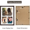 image:imageGolden State Art 12x24 Black Wood Picture Frame  Black Mat for 8x10 and 5x7 Photos  Real Glass Sawtooth Hanger Swivel Tabs  Wall Mounting  Great for Posters Weddings and EngagementsDark BrownWhite Mat1P