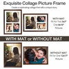 image:imageGolden State Art 12x24 Black Wood Picture Frame  Black Mat for 8x10 and 5x7 Photos  Real Glass Sawtooth Hanger Swivel Tabs  Wall Mounting  Great for Posters Weddings and EngagementsBrownWhite Mat1P