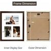 image:imageGolden State Art 12x24 Black Wood Picture Frame  Black Mat for 8x10 and 5x7 Photos  Real Glass Sawtooth Hanger Swivel Tabs  Wall Mounting  Great for Posters Weddings and EngagementsDark BrownWhite Mat1P